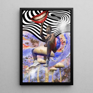 Tableau Street art - Sérénité Psychédélique