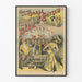 Póster vintage del concierto en La Cigale en París en barco