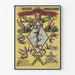 Vintage poster of Brothers Avone grotesque clowns concert