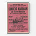Póster vintage de concierto marroquí exposición 1889 París