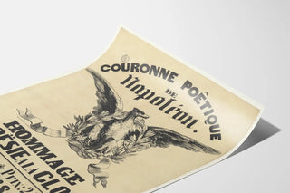 Vintage Poster Crown Poetic of Napoleon - Tribute to Glory