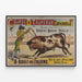 Vintage Poster of Spanish Bullfighting at Théâtre Robert-Houdin — framed artwork on a wall