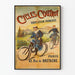 Póster Vintage Cycles Coutrot Fabricación Francesa París