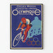 Póster vintage de bicicletas, motos y bicicleta con motor Olímpica