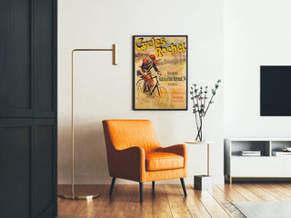 Póster Vintage Cycles Rochet París Calle de la Folie Regnault