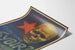 Póster mural retro Sybir - Calavera y estrella roja