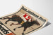 Póster vintage Das Goldene Buch des Sports con jinetes a caballo