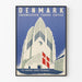 Póster decorativo de la iglesia Grundtvig en Copenhague