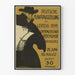 Póster de exposición vintage alemana Leipzig 1899