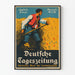 Póster vintage alemán Journal Agrícola
