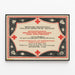 Vintage poster of German precious stones and precious metals exhibition — framed artwork on a wall