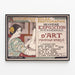 Póster antiguo de exposición internacional de arte fotográfico — cuadro enmarcado en la pared