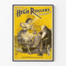 Póster vintage de burlesque High Rollers deVere's 1898