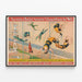Póster vintage del circo Barnum & Bailey – acróbatas aéreos — cuadro enmarcado en la pared