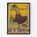 Póster vintage Die Elf Scharfrichter con bailarina y contraste amarillo