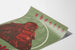 Póster vintage obesidad dinitra con Buda rojo