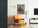 Póster vintage obesidad dinitra con Buda rojo