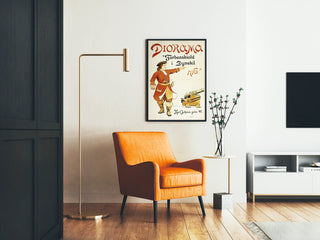 Póster vintage diorama Tordenskiold en Dynekil 1716