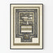 Póster decorativo estilo Art Nouveau diploma 25 años de servicio 1931