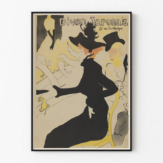 Póster vintage Divan Japonés decoración mural elegante