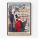 Póster vintage Denle Todo a la Obra del Recuerdo de Francia a sus Marineros