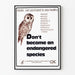 Póster de Prevención Vacunal – No te conviertas en una especie en peligro de extinción