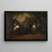 El duelo o el corazón conciliador - Édouard-Henri-Théophile Pingret — cuadro enmarcado en la pared