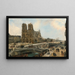 Vista de París con Notre-Dame - Édouard-Jacques Dufeu — cuadro enmarcado en la pared