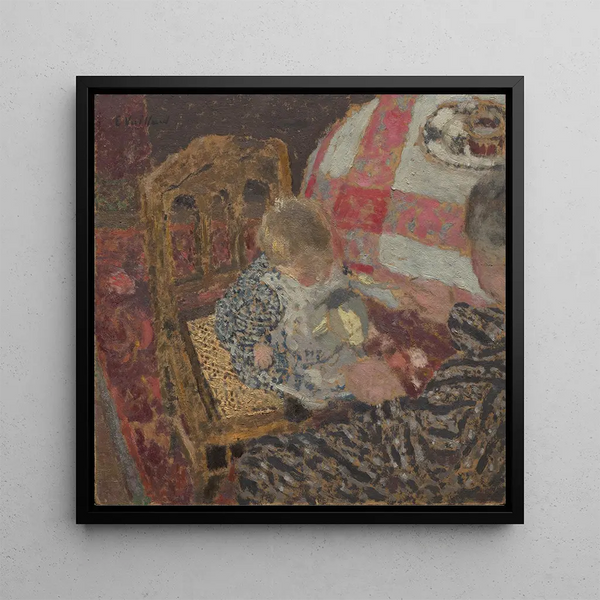 Cuadro Desayuno con Annette y su abuela - Édouard Vuillard | Impresión artística