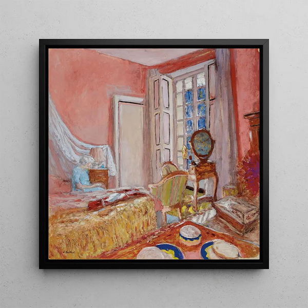 Cuadro Madame Hessel en la habitación rosa en Les Clayes - Édouard Vuillard | Impresión artística