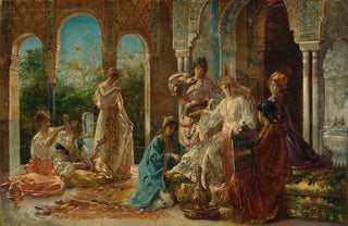 douard Frdric Wilhelm Richter - Attending The Favorite.webp