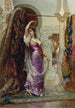 Preparación para la representación - Édouard Frédéric Wilhelm Richter — vista de la obra