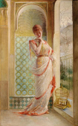 douard Frdric Wilhelm Richter - The bird flew away.webp