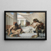 Hercule a los pies de Omphale - Édouard Joseph Dantan — cuadro enmarcado en la pared