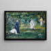 A game of croquet - Édouard Manet — framed artwork on a wall