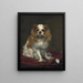 A King Charles Spaniel - Édouard Manet — framed artwork on a wall