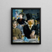 En el Café - Édouard Manet — cuadro enmarcado en la pared