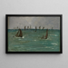 Barcos en Berck-sur-Mer - Édouard Manet — cuadro enmarcado en la pared