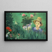 Niño entre las flores - Édouard Manet — cuadro enmarcado en la pared