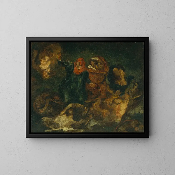 acuerdo con El Arca de Dante - Édouard Manet — cuadro enmarcado en la pared
