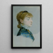 Émilie Louise Delabigne 1848-1910 conocida como Valtesse de la Bigne - Édouard Manet — cuadro enmarcado en la pared