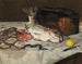 Naturaleza muerta con peces - Édouard Manet — vista de la obra