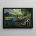 Fishing - Édouard Manet — framed artwork on a wall