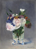 Flores en un jarrón de cristal - Édouard Manet — vista de la obra
