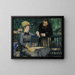En el conservatorio - Édouard Manet — cuadro enmarcado en la pared