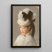 Young woman with a white hat - Édouard Manet — framed artwork on a wall