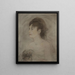 Joven mujer escotada - Édouard Manet — cuadro enmarcado en la pared