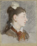 Joven con cuello roto de perfil - Édouard Manet — vista de la obra