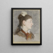 Joven con cuello roto de perfil - Édouard Manet — cuadro enmarcado en la pared