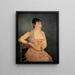 Dama en rosa - Édouard Manet — cuadro enmarcado en la pared